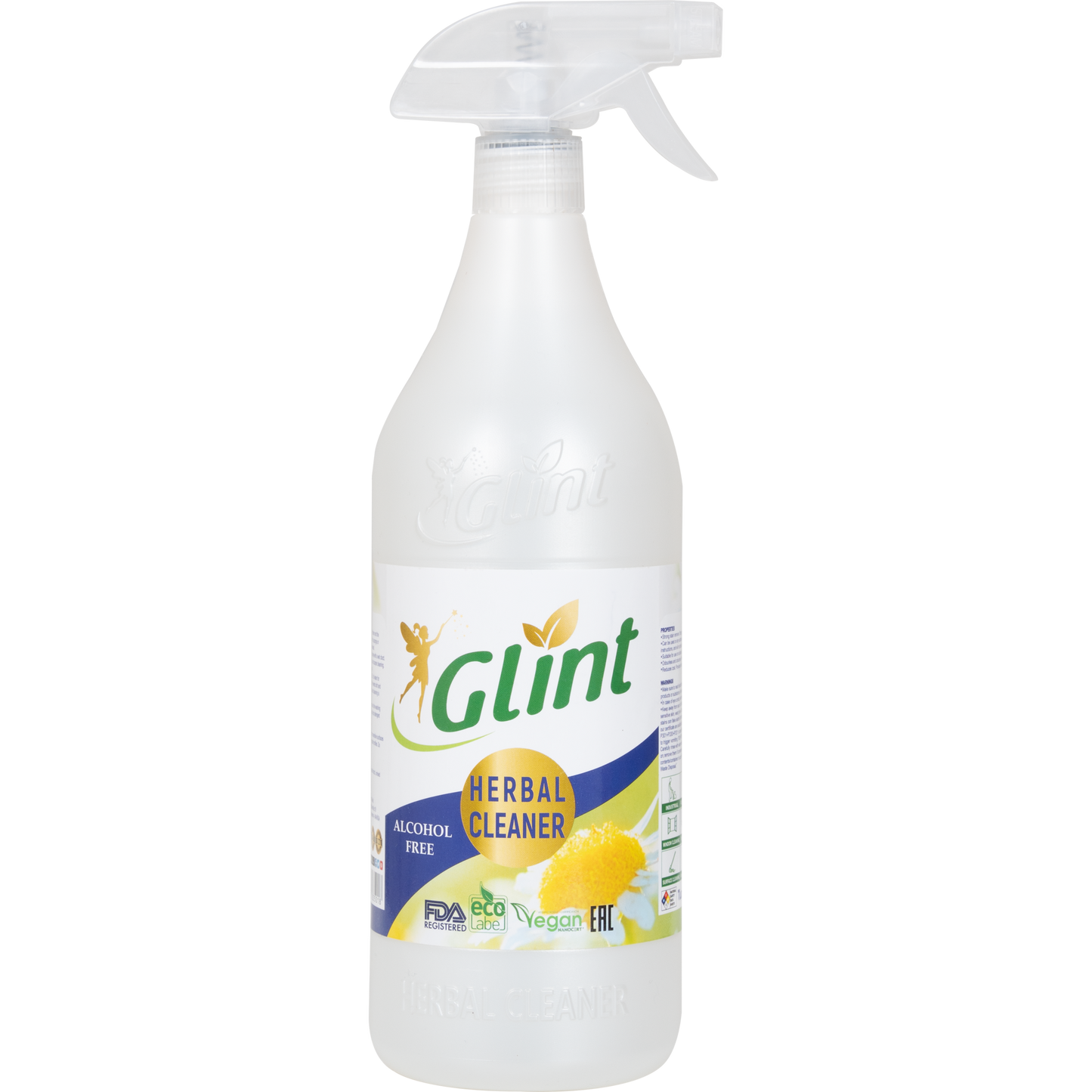 Glint Multi-Purpose Herbal Cleaner, Plant-Based, Eco-Friendly, Stain & Grease Remover, 1000 ml (33.8 fl oz) X 12