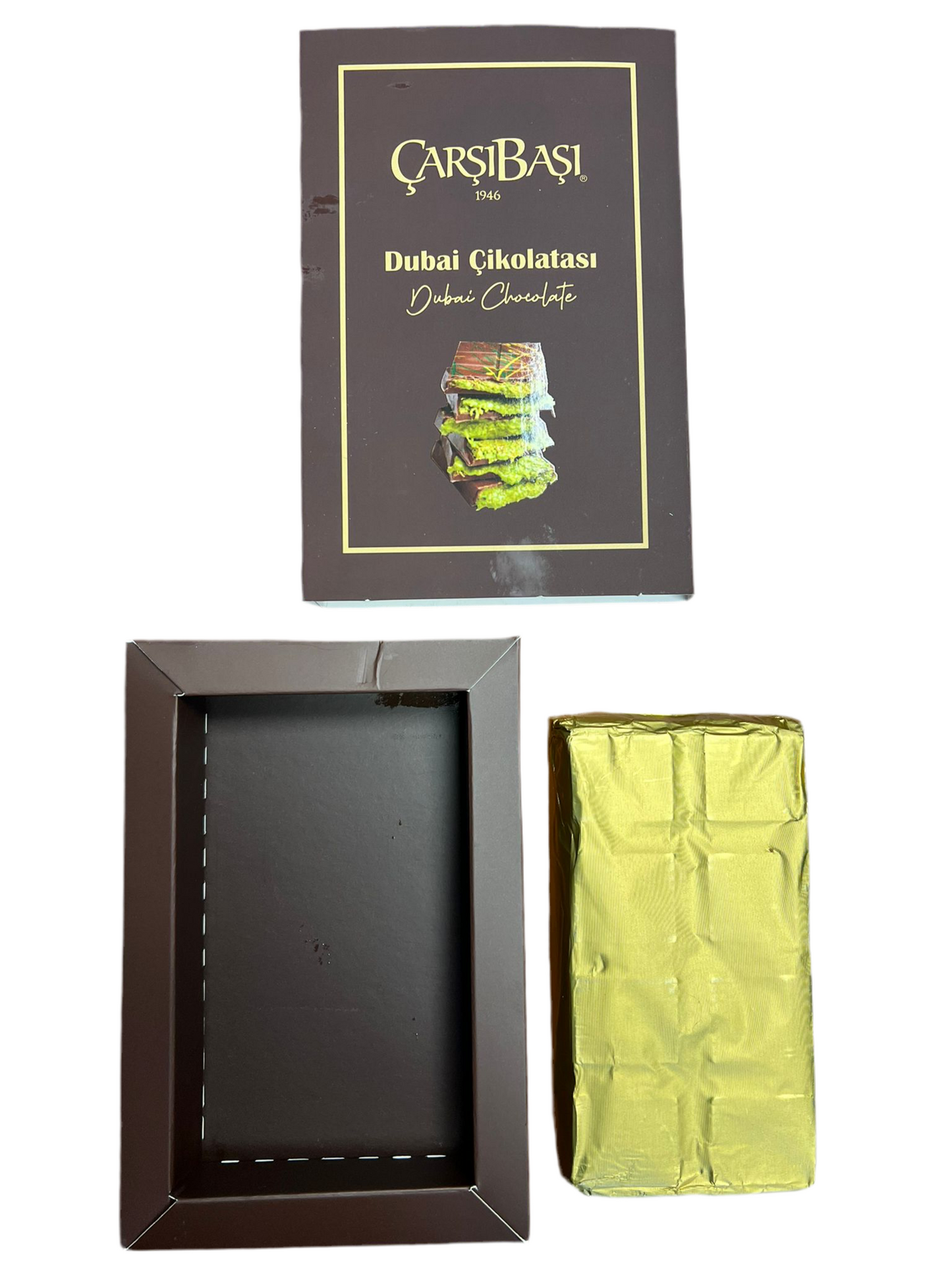 Dubai Chocolate Bar, Pistachios - Kataifi, 7oz (195g) - CB1002