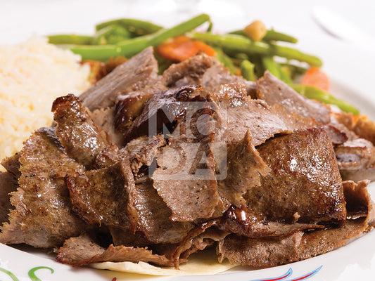 Moda Doner, Beef, Cooked, Sliced, Retail, 8oz x 16pack - 520677