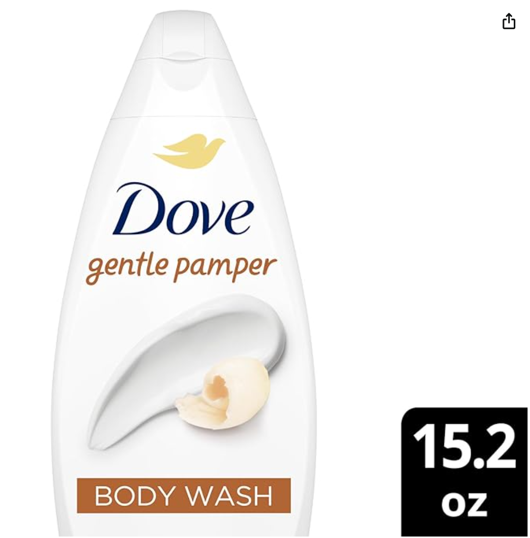 DOVE BODY WASH 15.2OZ (450 ML) GENTLE PAMPER x 12PCS - 450DWBGP