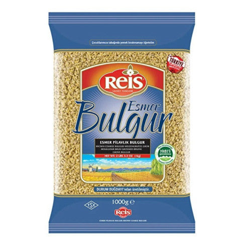 Reis Brown Coarse Bulgur - Esmer Pilavlik Bulgur 1000gr 1cs/20pcs