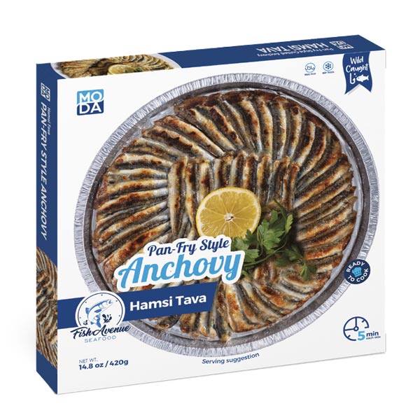 Fish Avenue Pan Fry Style Anchovy (Hamsi Tava), 14.8oz (420g), 16pack - 680733