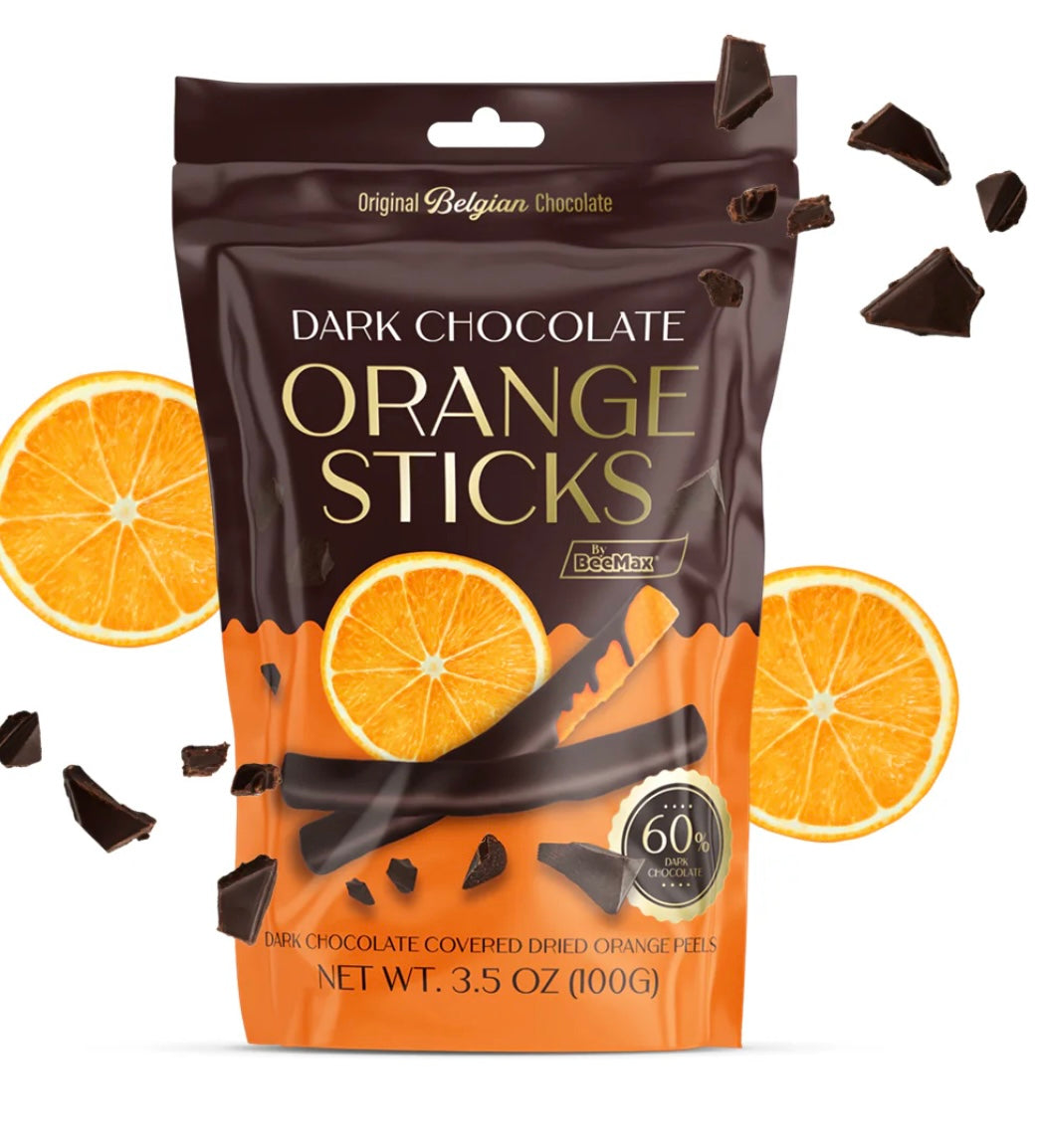 BeeMax Dark Chocolate ORANGE Sticks 3.5oz F1002