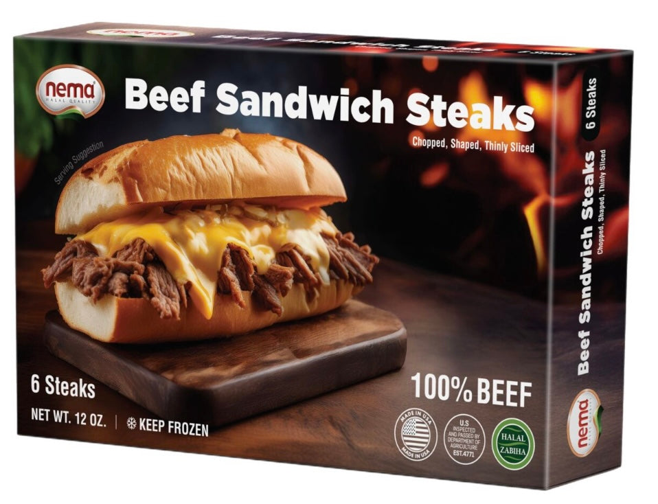 Nema Beef Sandwich Steaks 12 oz. KBN11