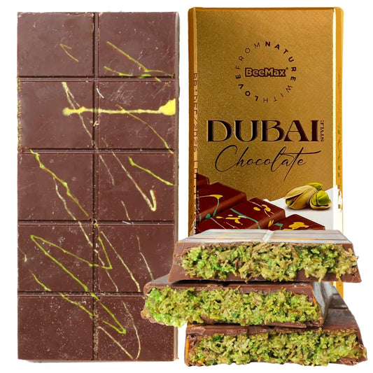 BeeMax Dubai Chocolate, Bar, 3.36oz (95g) x 1pc- DC1002