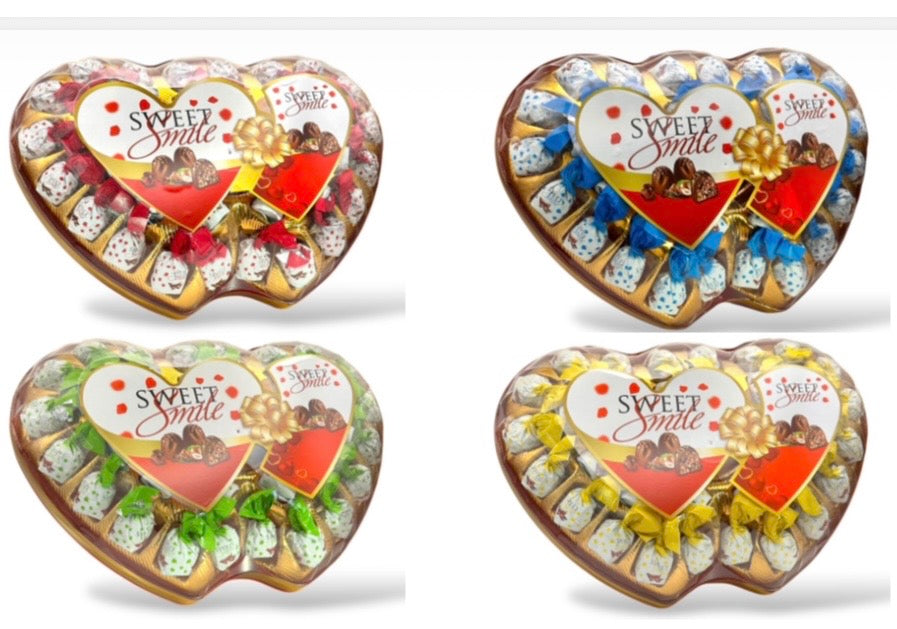 Sweet Smile Twin Heart Gift Chocolate 17.63 Oz. (500g) x 8 Pcs. - SS-356S