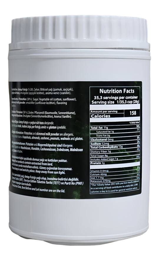 ANTEBELLA SPREADABLE PISTACHIO CREAM (%30 PISTACHIO) 1KG x 6pcs - APS228