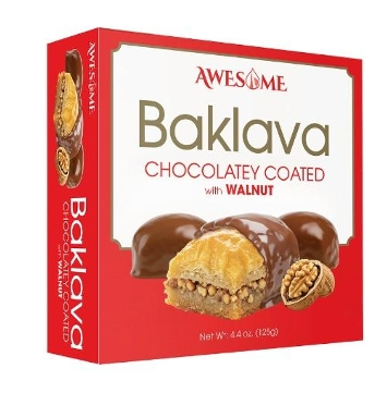 Awesome Chocolate Covered Baklava 3.17 Oz. (90g) Walnut x 12 Pcs. - AWS-013