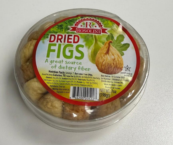 Rosolini Dried Figs 7 oz (198g) x 24pcs (Garland #8) - FG27