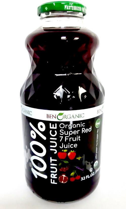 BEN ORGANIC 7 SUPER FRUIT 100%JUICE 32 fl. oz.6/CS - BO602