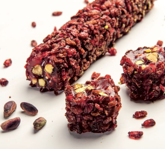 Zeresk Grape Coated Ribbon Delight With Pomegranate And Pistachio, 5kg(11lbs)/5pcs - CRS132