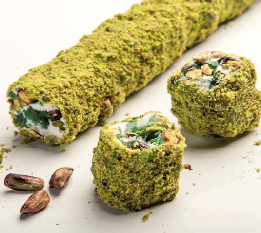 Pistachio Powder Coated Ribbon Delight With Apple And Pistachio, 5kg(11lbs)/5pcs - CRS137
