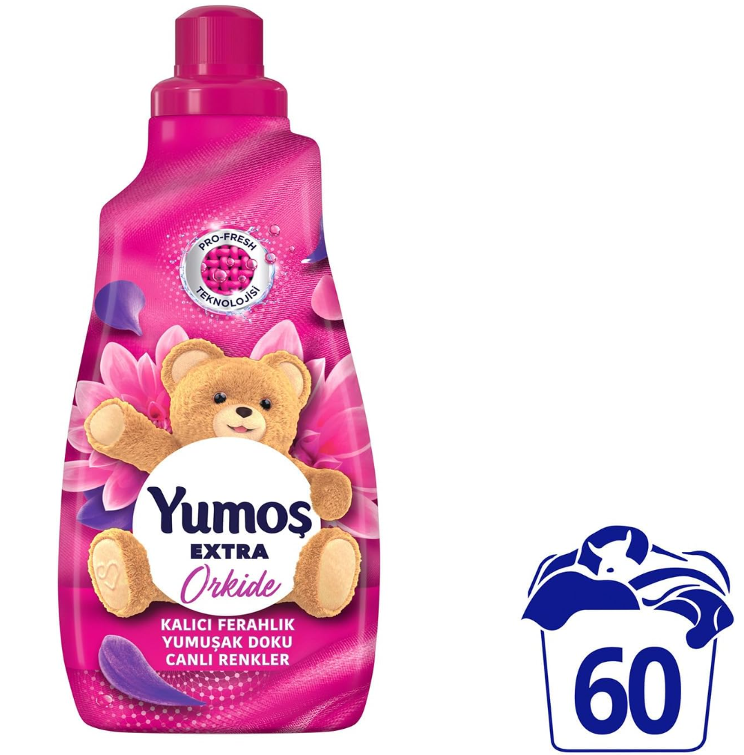 YUMOS EXTRA FABRIC SOFTENER 1440 ML (49 fl. oz - Orchid) x 9pcs - YUM05