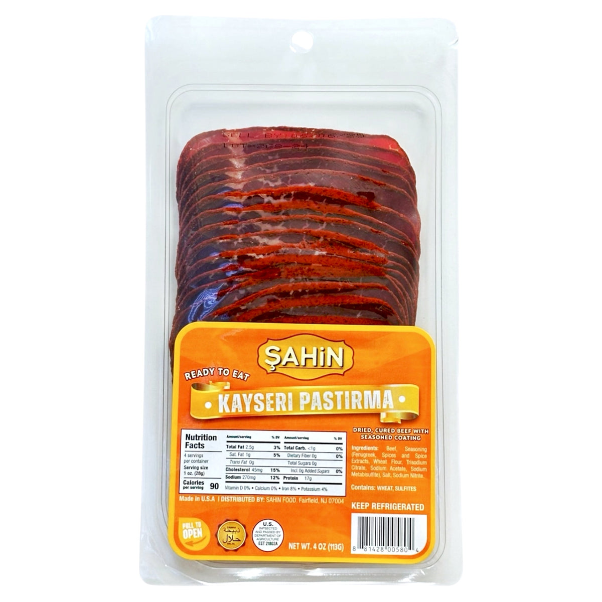 Sahin Pastirma 4 oz, 12pack - PAS02