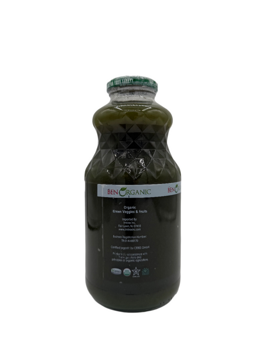 K- BEN ORGANIC GREEN VEGGIE JUICE 32 FL.OZ. 6/cs - BO603