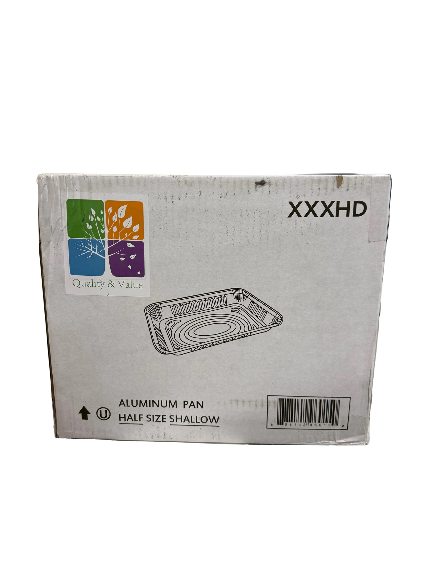 Half Size Shallow XXXHD Aluminum Pan - 100pcs/case