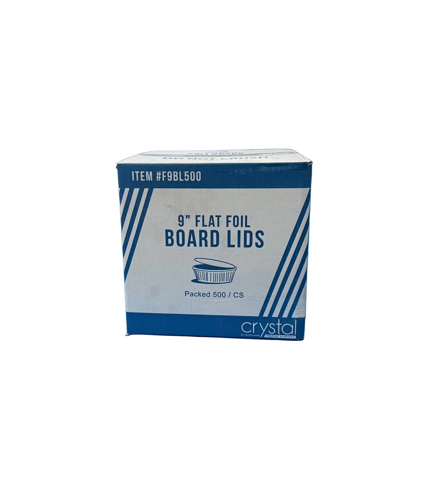 9" Round Foil Pan Laminated Board Lid Packed 500/cs