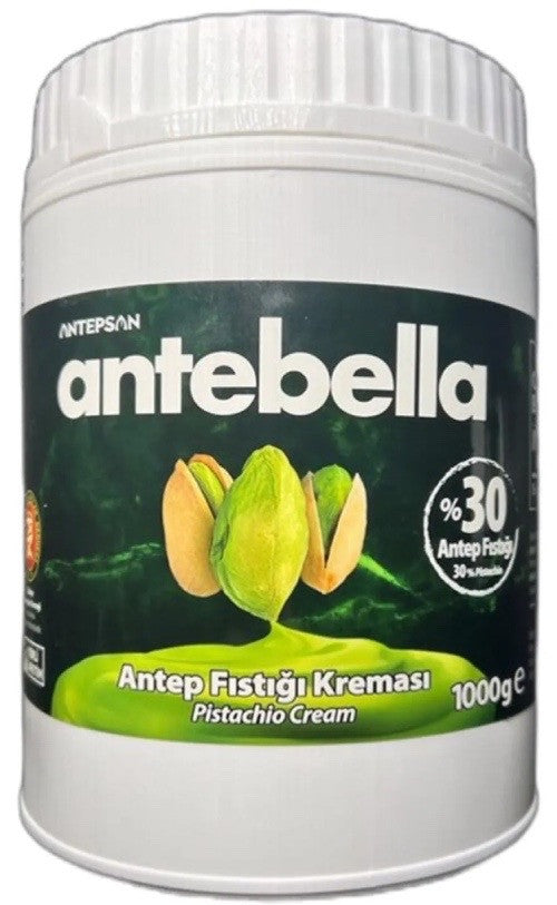 ANTEBELLA SPREADABLE PISTACHIO CREAM (%30 PISTACHIO) 1KG x 6pcs - APS228