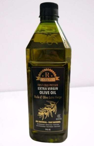 Rosolini Extra Virgin Olive Oil 32 fl oz Green Plastic Bottle x 12 pcs