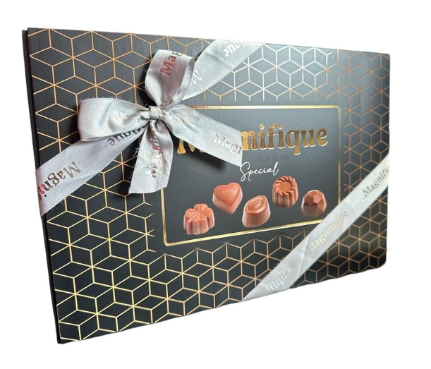 Magnifique Gift Chocolate Black 8.46 Oz. (240g) x 12 Pcs. - MAG-003