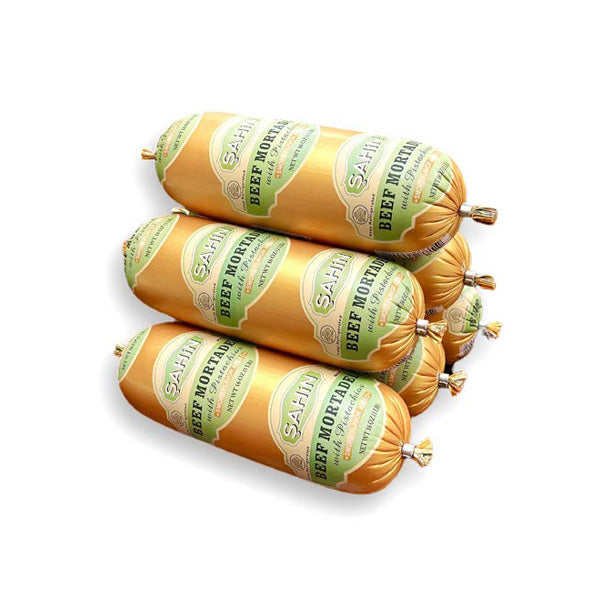 Sahin Beef Mortadella with Pistachios 1 lb, 16pack - CCS05