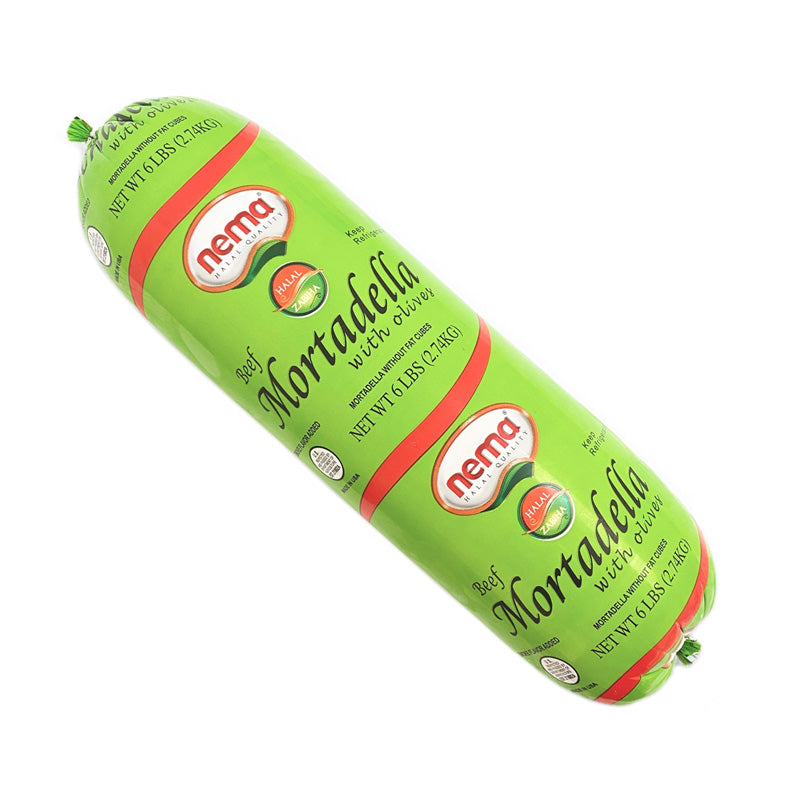 Nema Beef Mortadella with Olives Big Size 6 lb, 3pack - CCN11