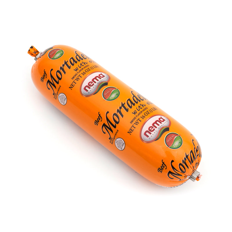 Nema Beef Mortadella with Olives 1 lb, 16pack - CCN07