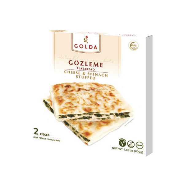Golda Gozleme-Flatbread w/ Spinach & Cheese (2x300g), 20pack - PSG09