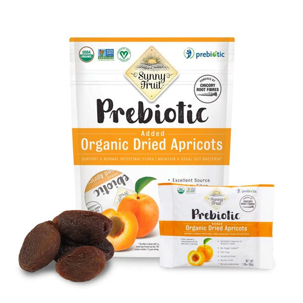 K - Sunny Fruit Organic 5 Pack 12 x (1.76 x 5) | PREBIOTIC APRICOT | - SFO12