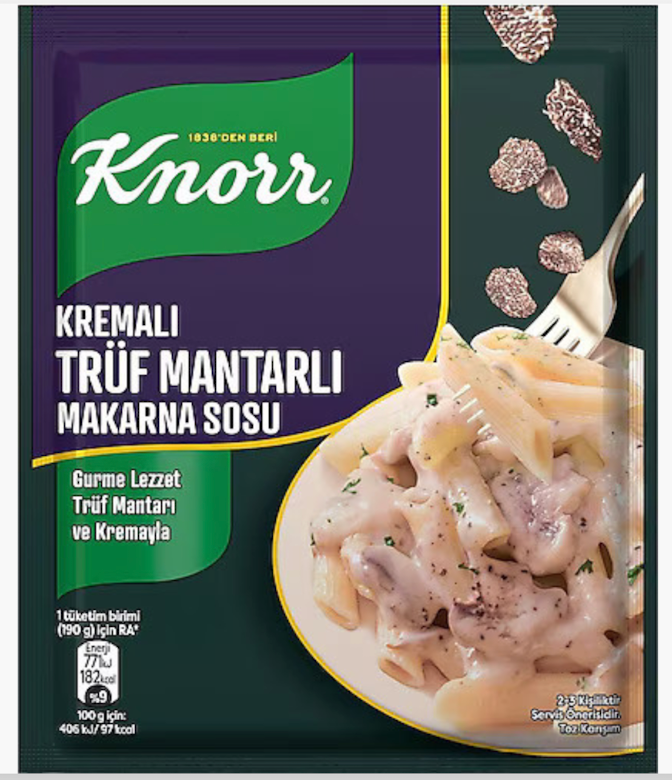 V1 KNORR Pasta/Makarna Sauce Creamy Truffe Mushroom / Mantarli Makarna Sos 52g 1cs/12pcs