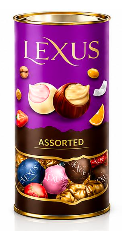 Lexus Milky Compound Chocolate Cylinder ASSORTED - 6.35 oz X 24