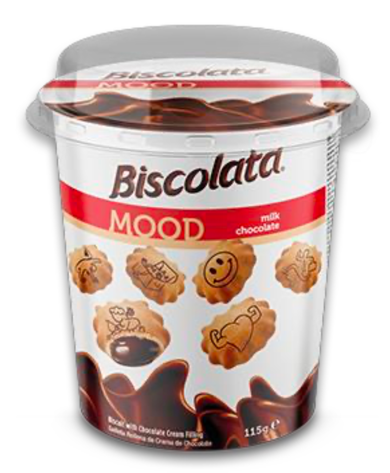 Biscolata Mood Chocolate Cup 4.1 Oz. (115g) x 24 Pcs. - BIS-001