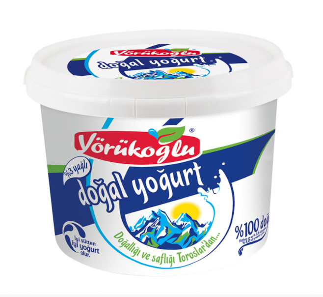 A3 YORUKOGLU Plain Yogurt 1750g / 3.86 Lb 1cs/4pcs