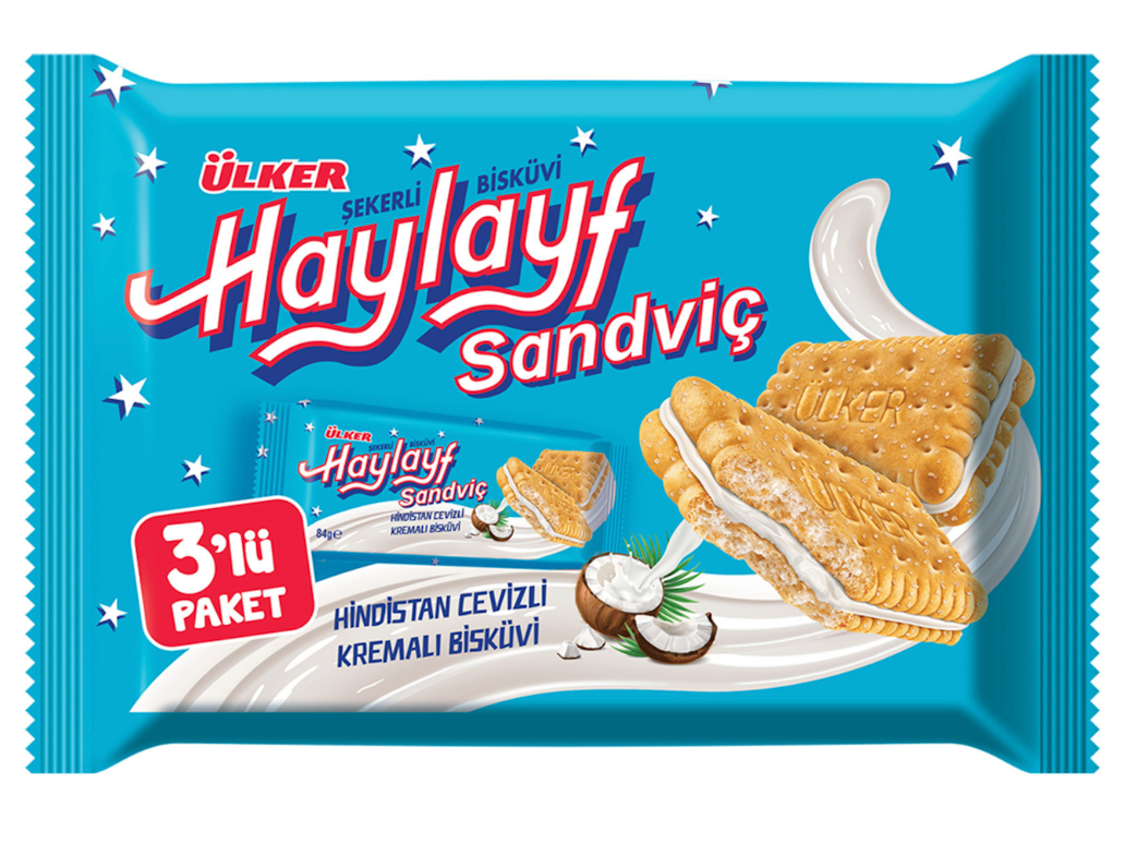 Haylayf Hin. Cevizli Kremali Biskuvi 252gr*4pcs
