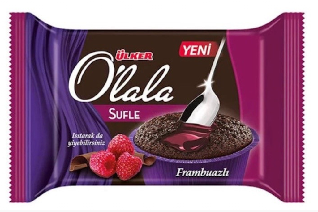 Ulker Olala Sufle Frambuaz / Souffle Raspberry 70 Gr X 12
