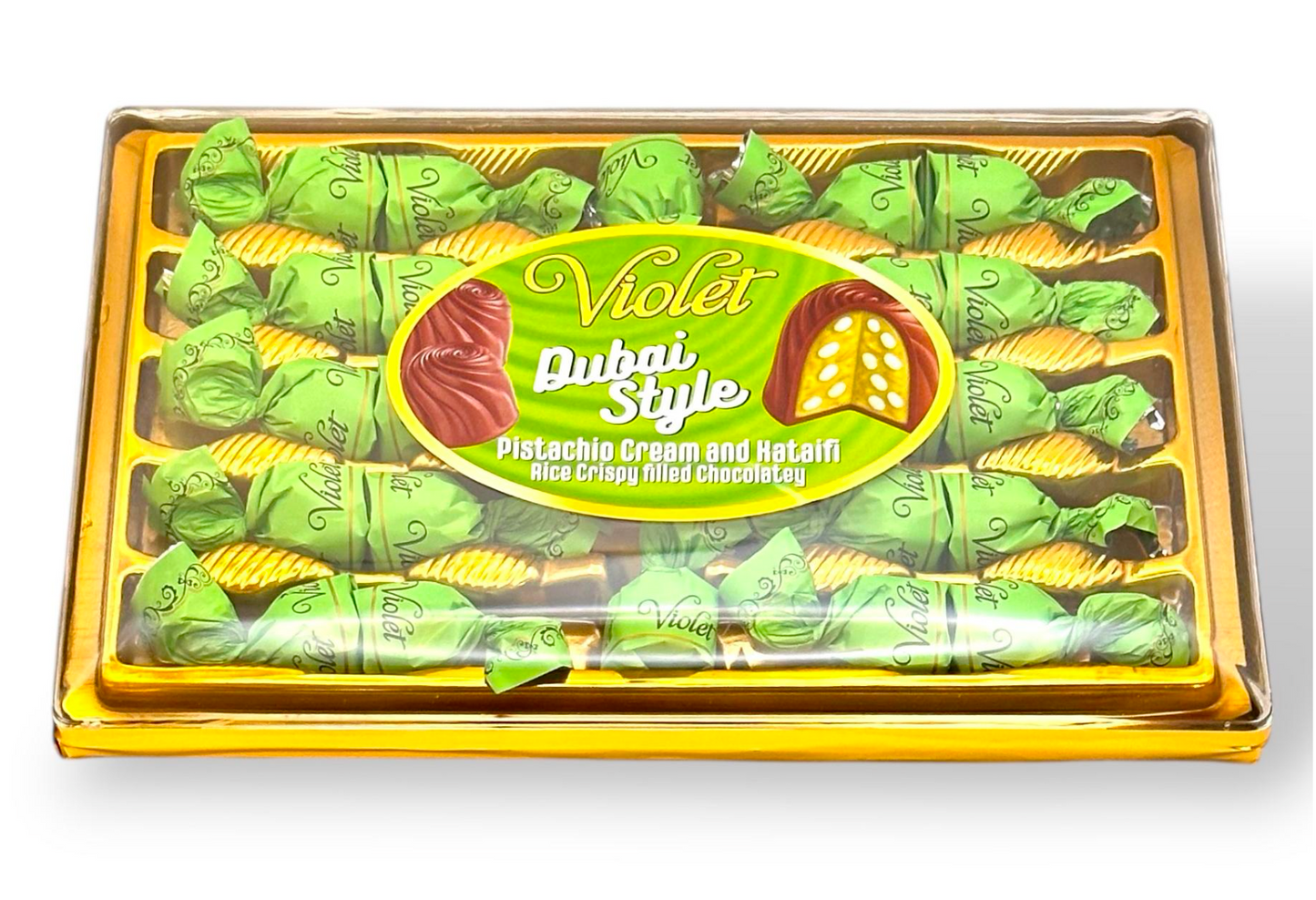 Violet Dubai Style Gift Chocolate Tray 11.64 Oz. (330g) x 8 Pcs. - VLT-001