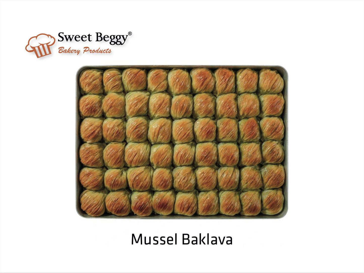 T1 Sweet Beggy Mussel Shape Baklava 1.5kg X 10