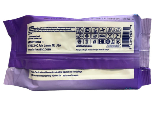 BABYISH WET TOWEL WIPES | 80CT 24/CS | PURPLE - CC02