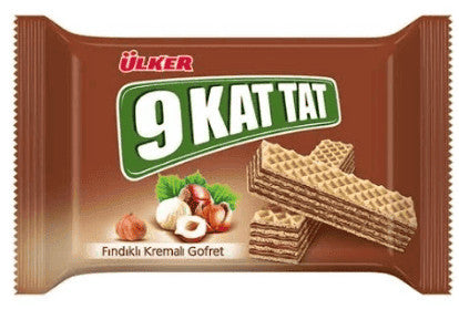ULKER 9 Kat Tat Hazelnut Wafer 39g 1cs/24pcs