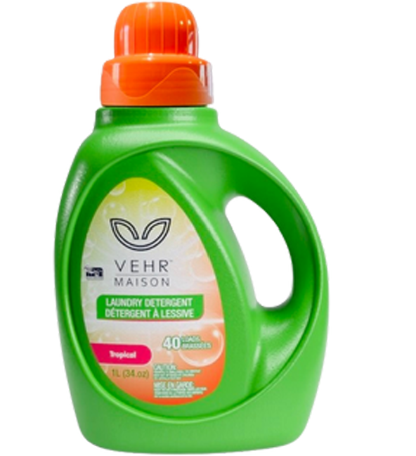 VEHR MAISON LAUNDRY DETERGENT 34 FL OZ (1LT) - TROPICAL X 8PCS - MLD02