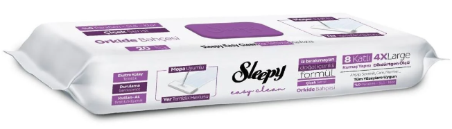 Sleepy Mop Adaptable Orchid Garden Easy Clean Wet Wipes 20 ct x 12 pcs - ESLEP12