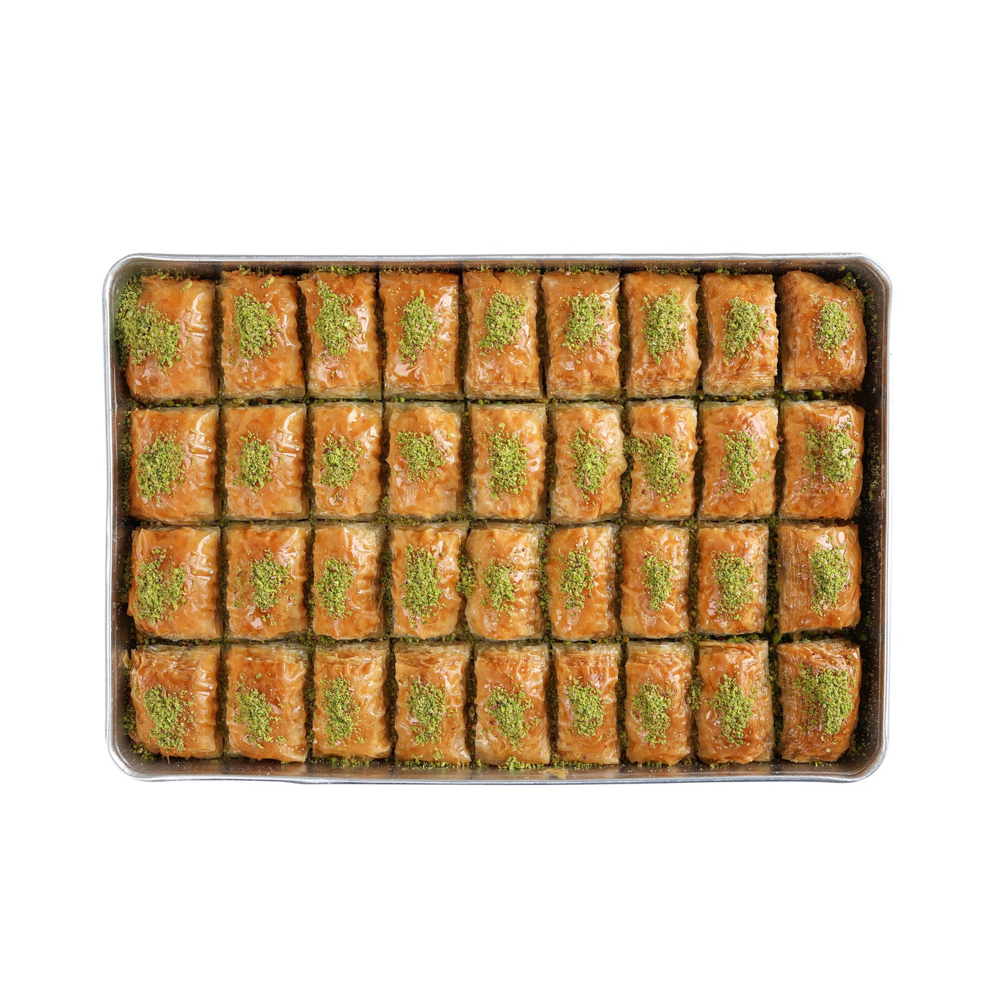 T1 Sweet Beggy Pistachio Baklava 1.3 kg T16 X 10 Trays