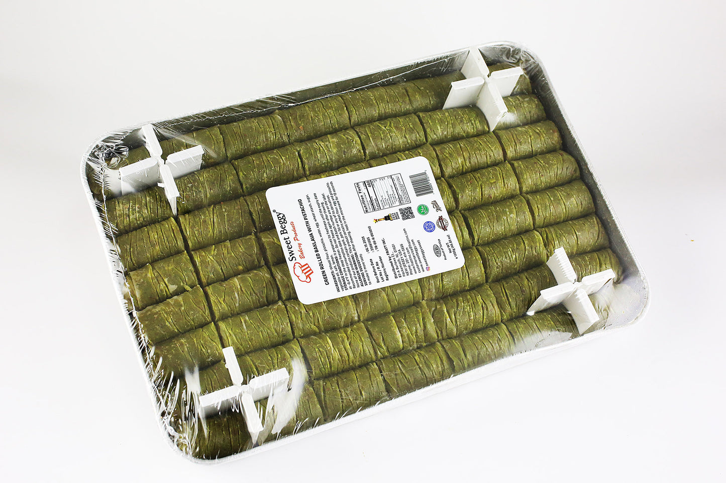 T1 Sweet Beggy Green Rolled With Pistachio - 1.3 kg X 10