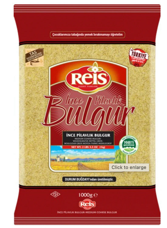 Reis Medium Corse Bulgur / İnce Pilavlik Bulgur 1000gr 1cs/20pcs