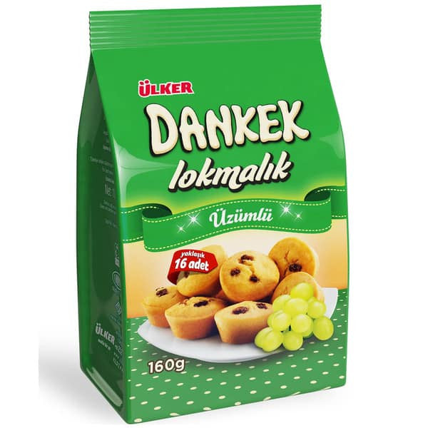 ULKER Dankek Lokmalik With Grapes Cake - Uzum 160GR 1cs/10Pcs