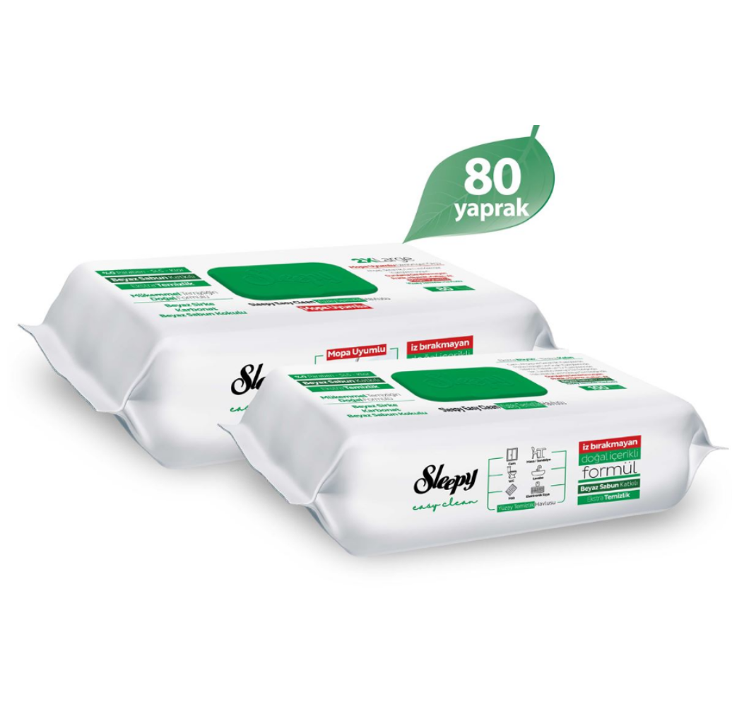 Sleepy Easy Clean Wet Wipes Classics 80 ct x 8 pcs - ESLEP01