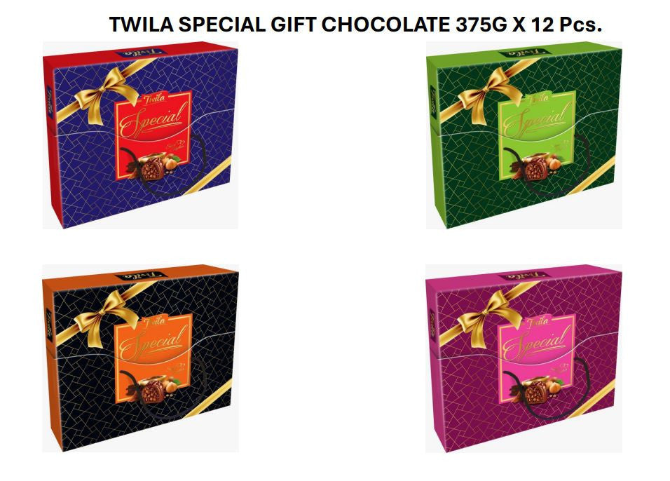 TWILA Gift Chocolate Mix Color 13.22 Oz. (375g) x 8 Pcs. - TWL-001