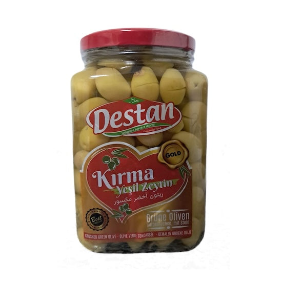 Destan Green Olives Cracked - Gold (Yesil Kirma) (3Xl) 900Gr X 6