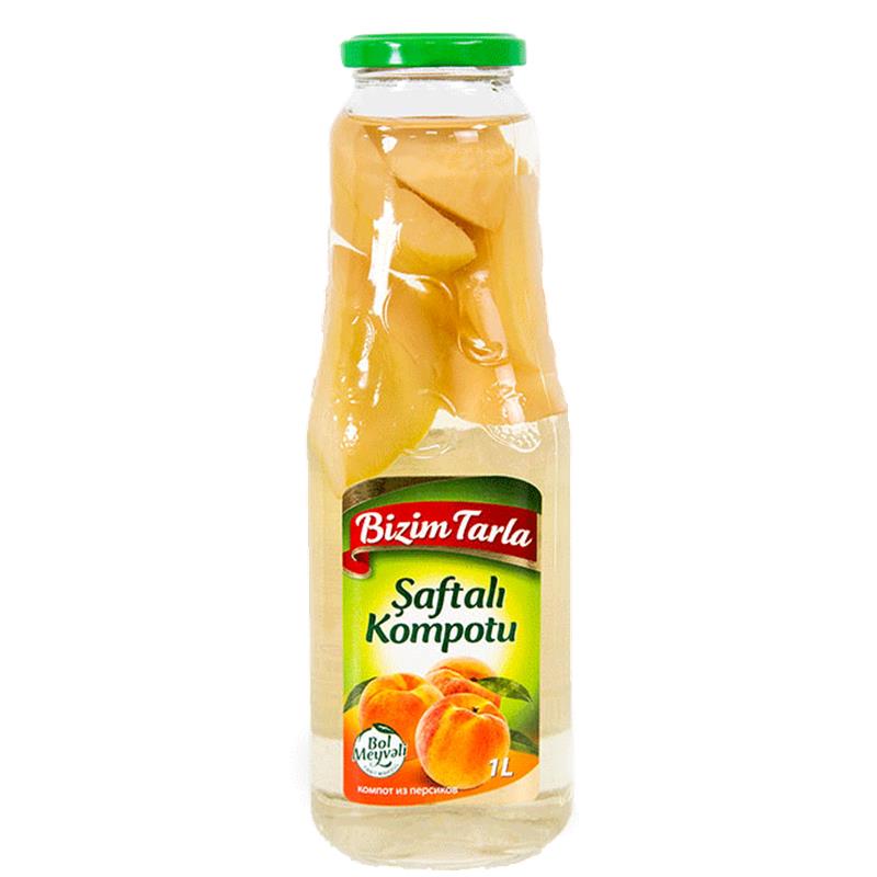 BIZIM TARLA PEACH (SAFTALI) COMPOTE 1 LT X 12