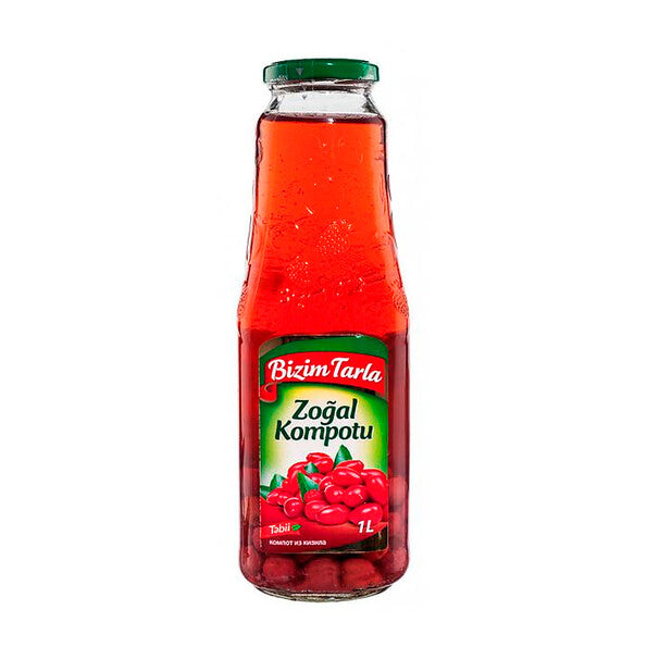 BIZIM TARLA CORNEL (ZOGAL) COMPOTE 1 LT X 12
